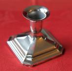 Verzilverde kandelaar, hoog ca. 7Cm, vierkant 7,7cm, Verzenden, Overige materialen