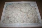Antieke kaart - Noordoost-Frankrijk - 1901 !!, Boeken, Atlassen en Landkaarten, Gelezen, Frankrijk, Ophalen of Verzenden
