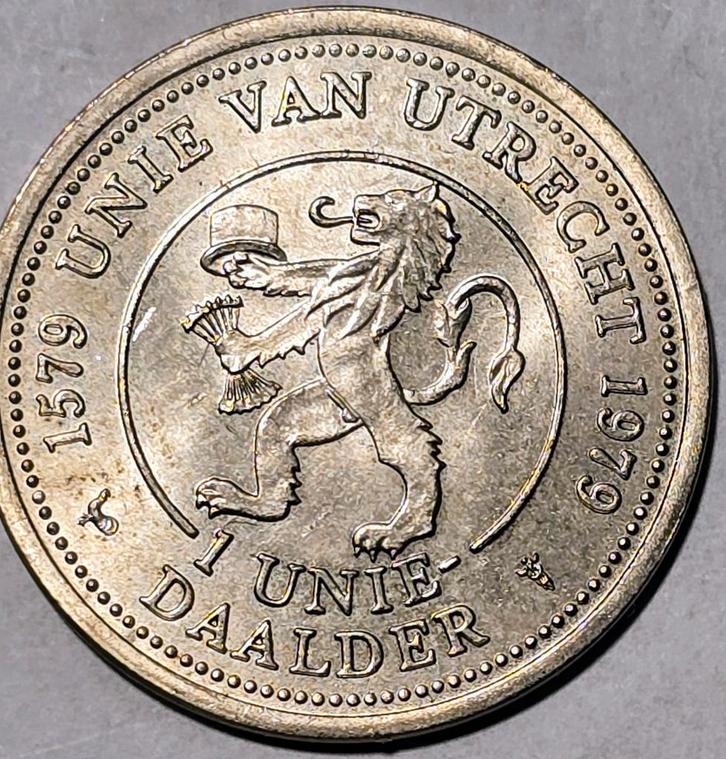 Unie van Utrecht 1579-1997 - 1 Unie Daalder, Postzegels en Munten, Munten | Nederland, Ophalen of Verzenden