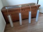 Mooie Zijlstra hanglamp 4 glazen cilinders, Huis en Inrichting, Ophalen, Zo goed als nieuw, Glas, Tijdloos