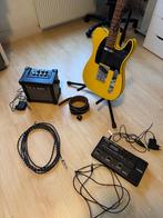 Telecaster elektrische gitaar set (Fazley), Muziek en Instrumenten, Ophalen, Fender, Met versterker, Zo goed als nieuw
