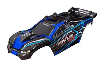 Carrosserie, Rustler 4X4, blauw (geschilderd, decals beschikbaar voor biedingen