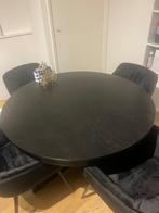 IKEA INGATORP eettafel – zwart, rond, Huis en Inrichting, Tafels | Eettafels, Gebruikt, Rond, Ophalen of Verzenden, Vijf personen of meer