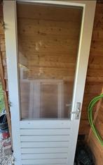 Buitendeur en kozijn hardhout-  235,5 *103,5, Doe-het-zelf en Verbouw, Deuren en Horren, 215 cm of meer, Hout, Ophalen, 100 tot 120 cm