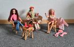 Barbies met terras meubelset, Ophalen of Verzenden, Gebruikt, Barbie