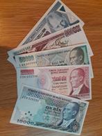 Turkse Bankbiljetten  7 emisyon çill, Ophalen of Verzenden, Overige landen