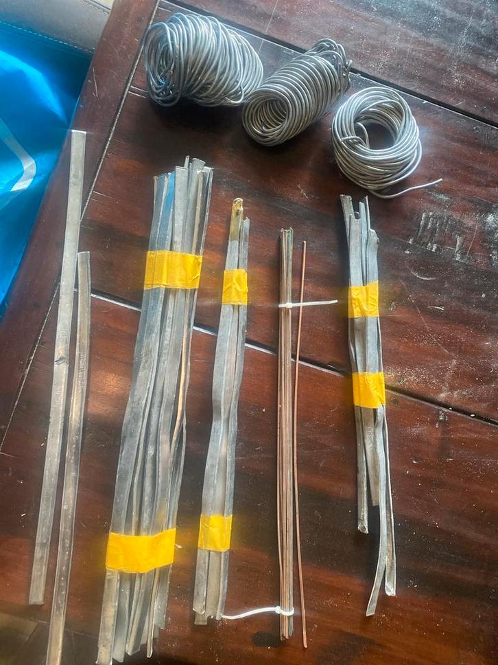 Soldeer Tin-Lood & Koper Draad/Staven, Doe-het-zelf en Verbouw, Metalen, Gebruikt, Lood, Ophalen of Verzenden