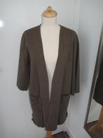 Vest 42, bruin, 3/4 mouw, zakken, Saint Tropez, z.g.a.n., Bruin, Maat 42/44 (L), Ophalen of Verzenden, Zo goed als nieuw