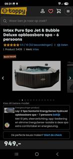 Intex pure spa jet&bubble met extra's, Ophalen, Gebruikt, Pomp