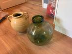 2 grote vazen (gratis), Ophalen, Overige kleuren, Minder dan 50 cm, Glas