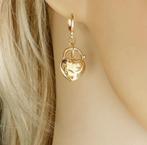 18K Oorbellen goud oorhangers - creolen hangers, Ophalen of Verzenden, Nieuw, Goud, Overige materialen