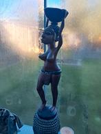 Aangeboden houten beeld van Zulu vrouw, Ophalen