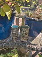 Vintage Berkenbast Potten - Set van 2, Ophalen