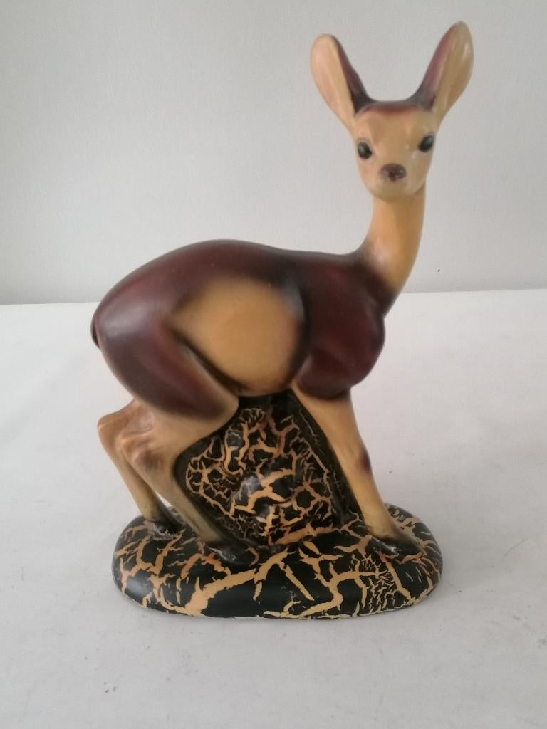 28x21 cm groot vintage hertje, Antiek en Kunst, Ophalen of Verzenden