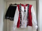 Piratenkleding Zwart/Rood/Wit met Sjaaltje Maat 38, Maat 38/40 (M), Carnaval, Ophalen of Verzenden, Kleding