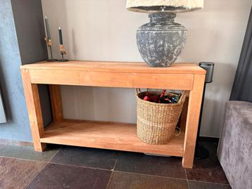 Teakhouten Sidetable - 150cm beschikbaar voor biedingen