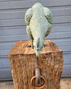 Bronze Kip kunstwerk tuinbeeld standbeeld landelijk, Verzenden, Zo goed als nieuw, Metaal, Dierenbeeld