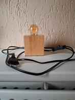 Leuk houten tafellampje, Gebruikt, Ophalen of Verzenden, Modern, Minder dan 50 cm