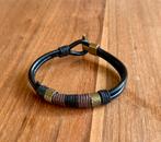 Mannen Armband Nieuw, Sieraden, Tassen en Uiterlijk, Armbanden, Ophalen of Verzenden, Nieuw, Zwart, Leer