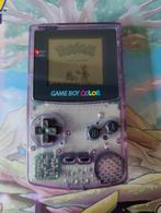 Nintendo gameboy color atomic purple plus Pokemon Blue, Ophalen of Verzenden, Game Boy Color, Zo goed als nieuw, Met games