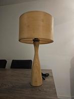 Duurzame bamboe tafellamp, 50 tot 75 cm, Ophalen of Verzenden, Zo goed als nieuw, Modern