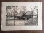 Watermolen gesigneerd c.v.d.l. 1985, Ophalen