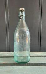 Franse fles met tekst en porseleine dop, Antiek en Kunst, Ophalen of Verzenden