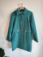 100% wool + cashmere a-line winter coat green zs 40, Kleding | Dames, Jassen | Winter, Maat 38/40 (M), Cashmere and Wool, Ophalen of Verzenden