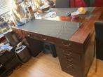 Dubbel Bureau met Opbergruimte, Ophalen of Verzenden, Gebruikt, Bureau