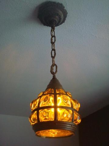 Arts & Crafts Originele Koperen Lantaarn Lamp ca.1900 beschikbaar voor biedingen