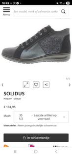 Solidus Heaven  zwarte enkellaarzen, maat 40. Nieuwstaat, Kleding | Dames, Schoenen, Ophalen of Verzenden, Zo goed als nieuw, Zwart
