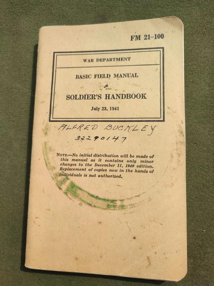 US Army Soldier's Handbook 1941, Verzamelen, Militaria | Tweede Wereldoorlog, Landmacht, Boek of Tijdschrift, Amerika, Ophalen of Verzenden