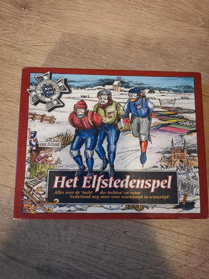 Het Elfstedenspel - Bordspel, Hobby en Vrije tijd, Gezelschapsspellen | Bordspellen, Gebruikt, Een of twee spelers, Drie of vier spelers