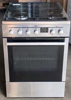 AEG Gasfornuis met Oven - RVS/Zwart handleiding aanwezig, Ophalen, Gebruikt, Hete lucht, Oven met grill