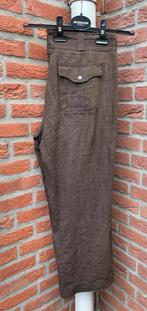 100% linnen bruine Brax broek maat 40, Maat 38/40 (M), Bruin, Zo goed als nieuw, Lang