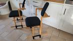 Vintage Danish design fauteuil Stokke Varièr Pendulum flysit, Huis en Inrichting, Stoelen, Hout, Gebruikt, Twee, Zwart