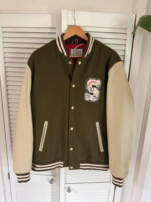 Scotch&Soda varsity jacket L, Kleding | Heren, Jassen | Winter, Zo goed als nieuw, Verzenden