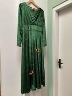 Groene velvet jurk M/L, Maat 38/40 (M), Carnaval, Ophalen of Verzenden, Kleding