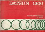 handleiding instructieboekje Datsun 1200 en Bluebird, Ophalen of Verzenden