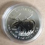 1 oz Zilver munt Canadian Wildlife Moose 2012 Canada, Ophalen of Verzenden, Zilver