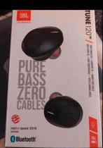 JBL Tune 120TWS pure bass zonder cables oortjes zwart, Audio, Tv en Foto, Koptelefoons, Bluetooth, Zo goed als nieuw, Verzenden