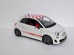 500 Abarth 2008 (Fiat) 1/18 Wit Bburago, Ophalen of Verzenden, Gebruikt, Auto, Bburago