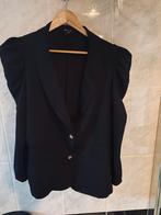 Zwarte blazer pofmouwen, Ophalen of Verzenden, Zo goed als nieuw, Zwart