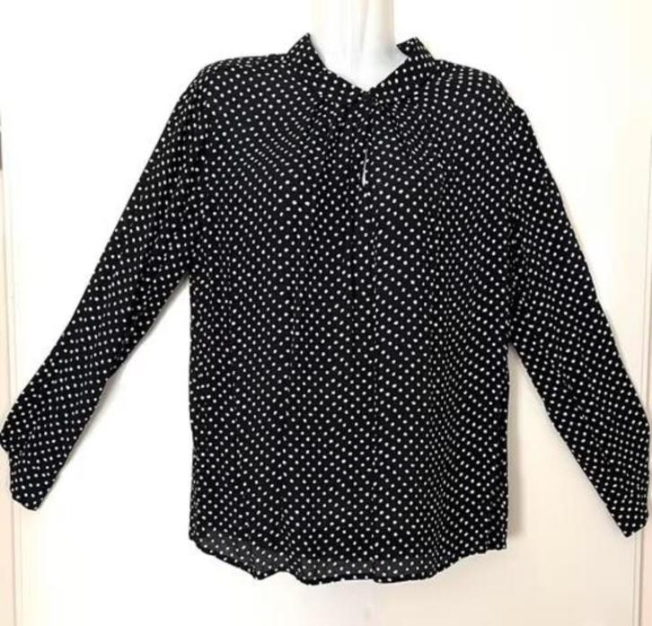 Purdey zwart/wit blouse maat 44[dmv], Kleding | Dames, Blouses en Tunieken, Zo goed als nieuw, Maat 42/44 (L), Zwart, Ophalen of Verzenden