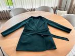 Hallhuber mantel wolmix donkergroen mt 40!!, Maat 38/40 (M), Ophalen of Verzenden, Gedragen, Groen
