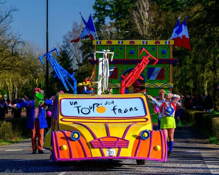 Carnavalswagen - Eendje / Ploegleiderswagen, Hobby en Vrije tijd, Feestartikelen, Gebruikt, Feestartikel, Carnaval, Ophalen