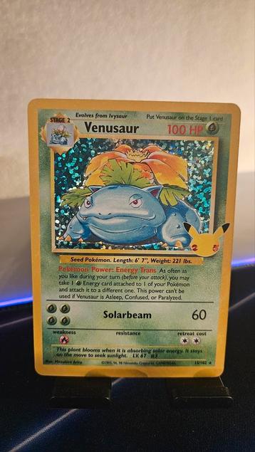 Venusaur holo #15/102 25year edition beschikbaar voor biedingen