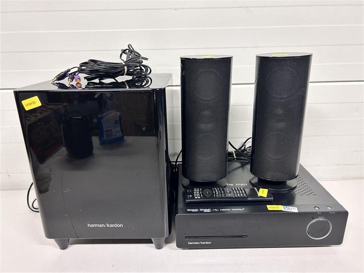 A6735. Harman Kardon Home-Cinemaset, HS 2X0, HKTS200SUB, 2 S, Audio, Tv en Foto, Home Cinema-sets, Gebruikt, Overige merken, Ophalen of Verzenden