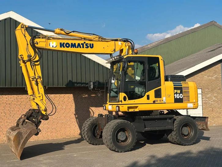 Komatsu PW160-8 (bj 2015), Zakelijke goederen, Machines en Bouw | Kranen en Graafmachines, Graafmachine