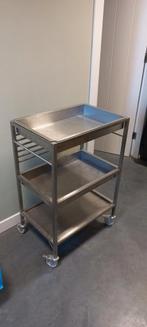 Rvs servies wagen, 100 liter of meer, Ophalen of Verzenden, Transportkar